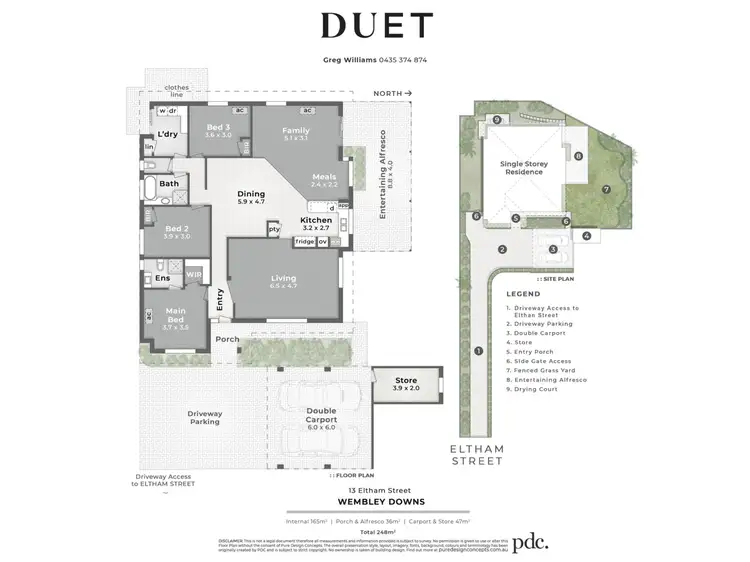 Floorplan of Homely house listing, 13 Eltham Street, Wembley Downs WA 6019