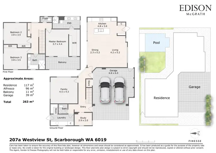 Floorplan of Homely house listing, 207A Westview Street, Scarborough WA 6019