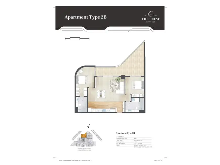 Floorplan of Homely apartment listing, 1001/118 Goodwood Parade, Burswood WA 6100