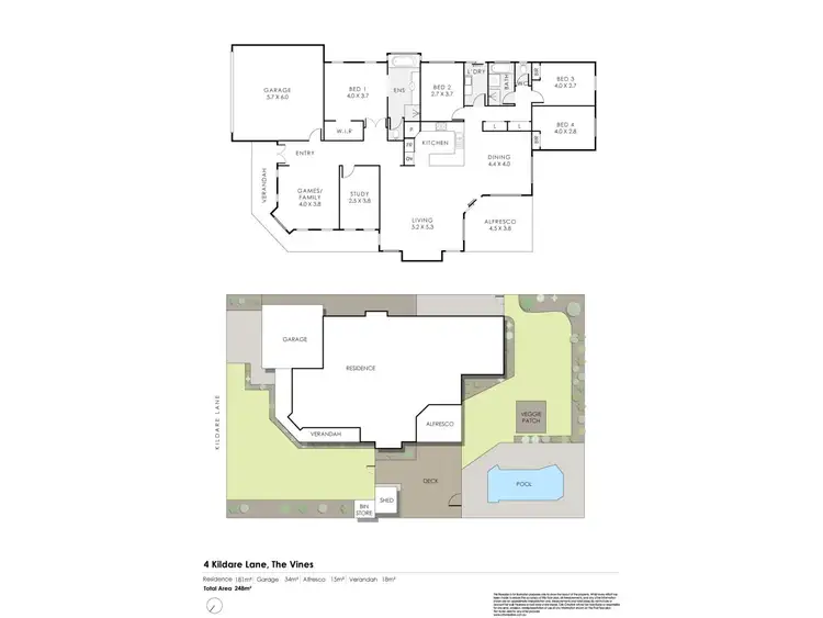 Floorplan of Homely house listing, 4 Kildare Lane, The Vines WA 6069