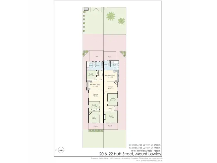 Floorplan of Homely house listing, 20-22 Hutt Street, Mount Lawley WA 6050