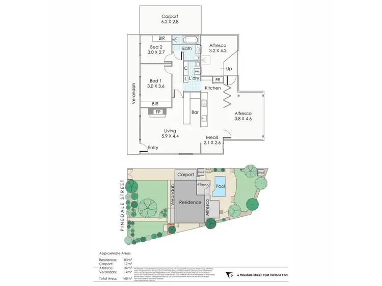 Floorplan of Homely house listing, 6 Pinedale Street, East Victoria Park WA 6101