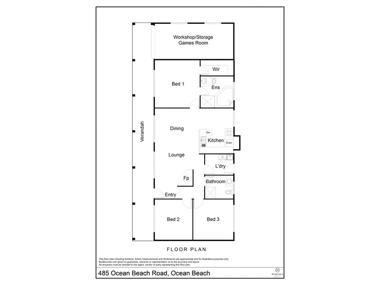 Floorplan of Homely house listing, 485 Ocean Beach Road, Ocean Beach WA 6333