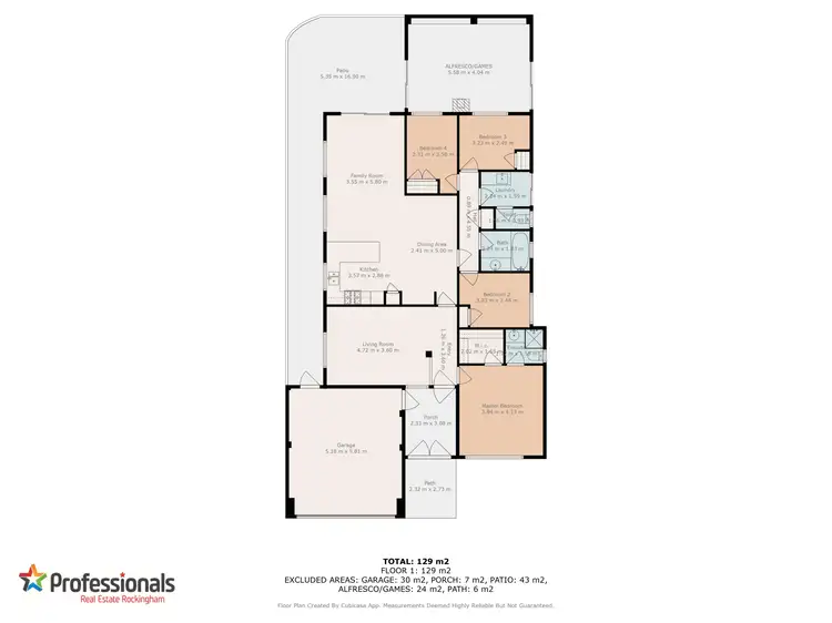 Floorplan of Homely house listing, 30 Mulloway Place, Warnbro WA 6169
