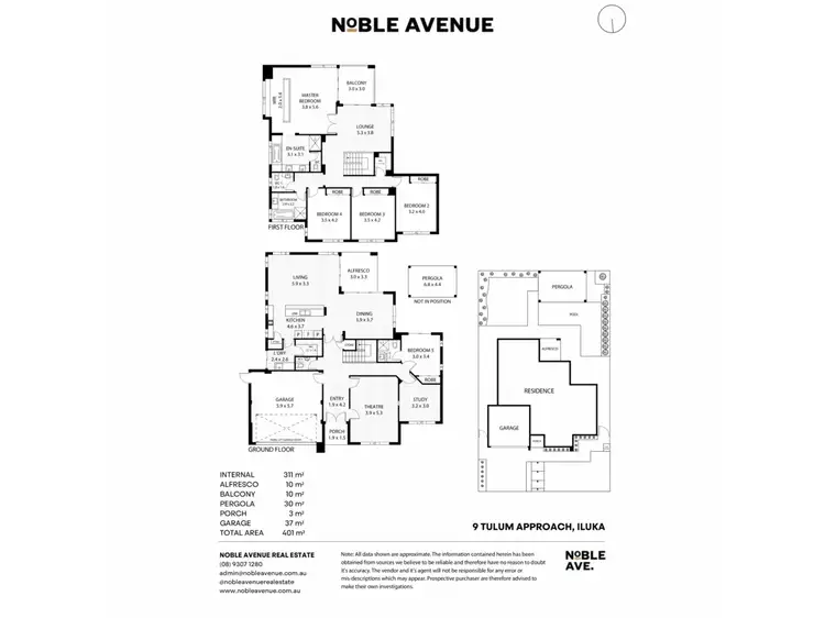 Floorplan of Homely house listing, 9 Tulum Approach, Iluka WA 6028