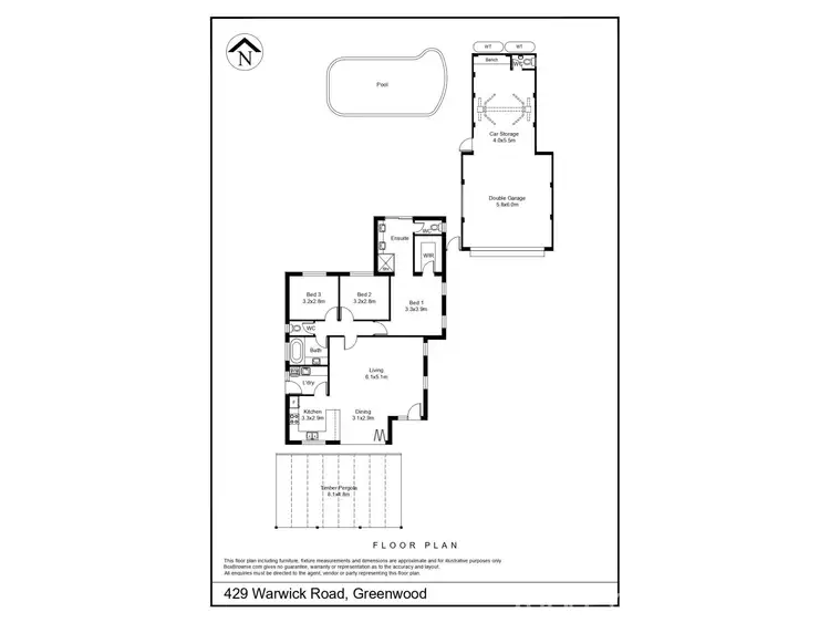Floorplan of Homely house listing, 429 Warwick Road, Greenwood WA 6024