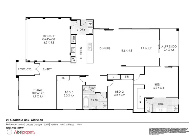 Floorplan of Homely house listing, 23 Coaldale Link, Clarkson WA 6030