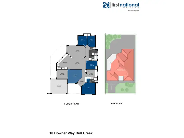 Floorplan of Homely house listing, 10 Downer Way, Bull Creek WA 6149