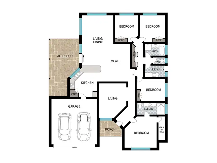 Floorplan of Homely house listing, 6 Claymore Loop, Dalyellup WA 6230
