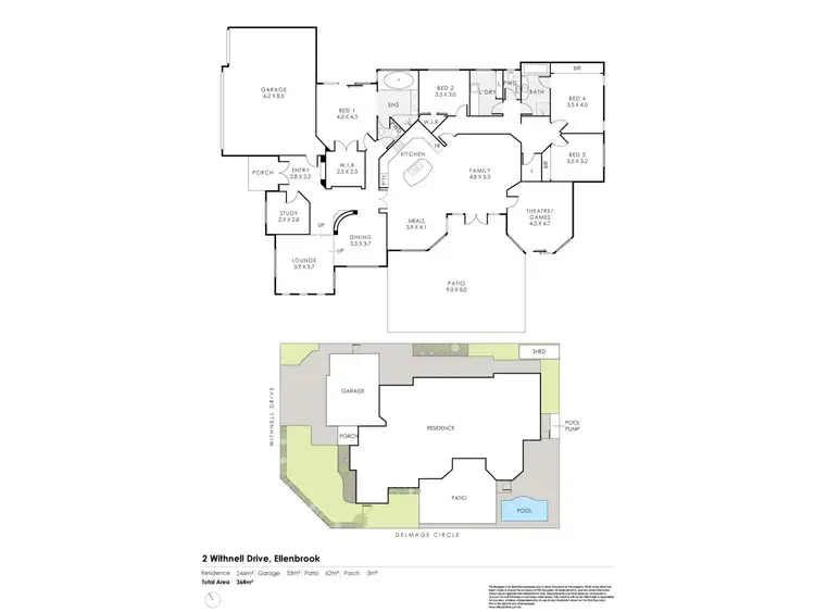 Floorplan of Homely house listing, 2 Withnell Drive, Ellenbrook WA 6069