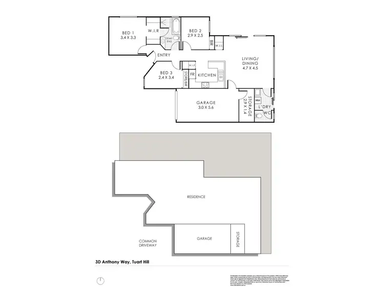 Floorplan of Homely villa listing, 3D Anthony Way, Tuart Hill WA 6060