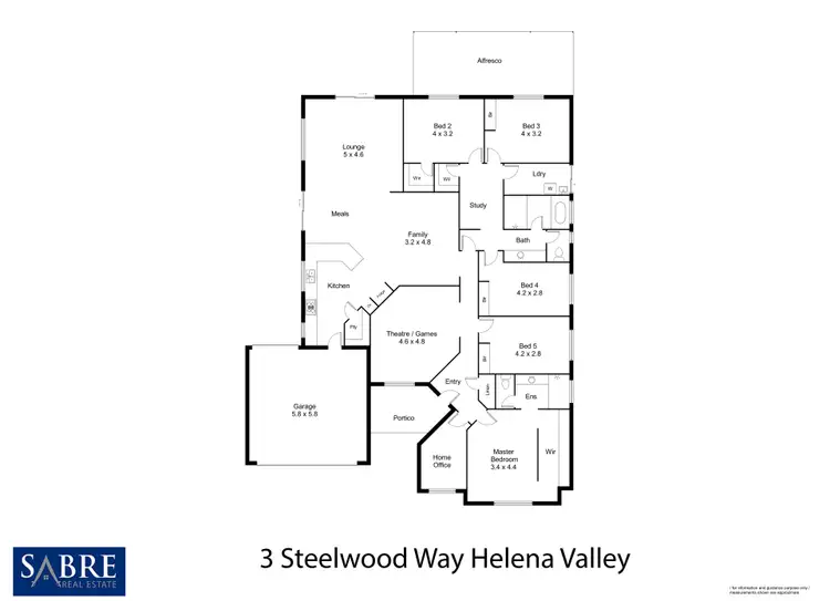 Floorplan of Homely house listing, 3 Steelwood Way, Helena Valley WA 6056