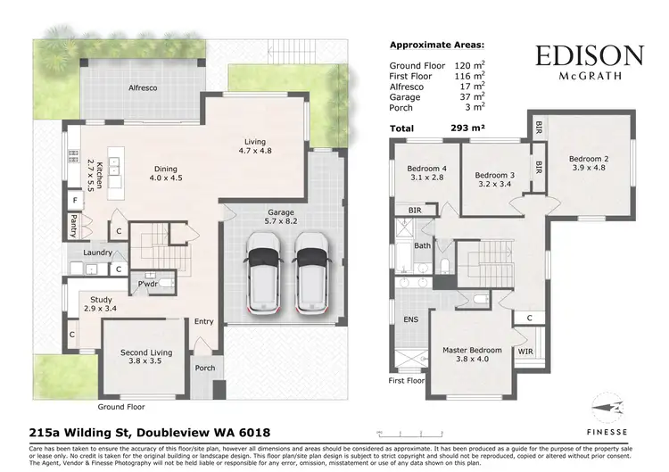 Floorplan of Homely house listing, 215A Wilding Street, Doubleview WA 6018