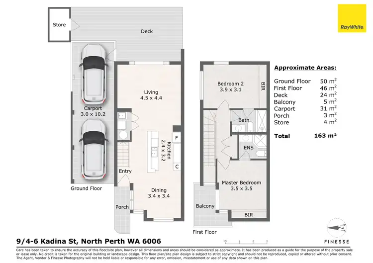 Floorplan of Homely townhouse listing, 9/4-6 Kadina Street, North Perth WA 6006