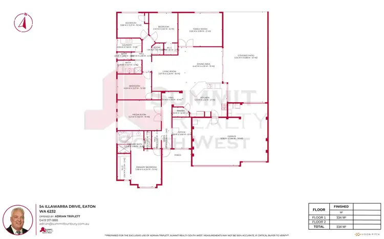 Floorplan of Homely house listing, 54 Illawarra Drive, Eaton WA 6232
