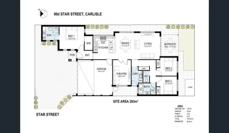 Floorplan of Homely house listing, 90D Star Street, Carlisle WA 6101