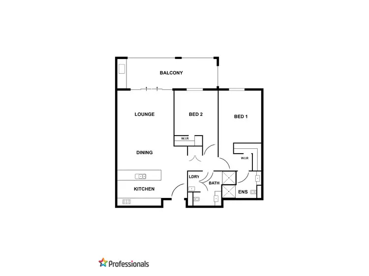 Floorplan of Homely apartment listing, 72/16 Midgegooroo Avenue, Cockburn Central WA 6164