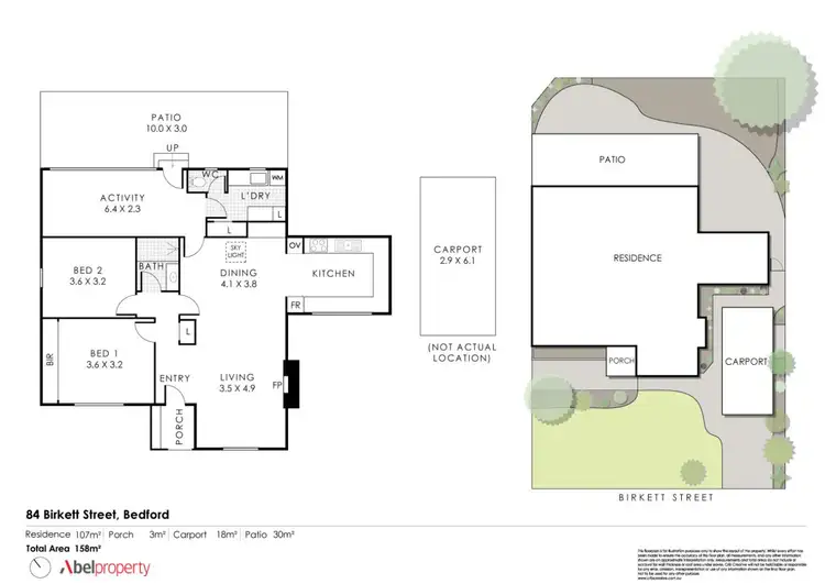 Floorplan of Homely house listing, 84a Birkett Street, Bedford WA 6052