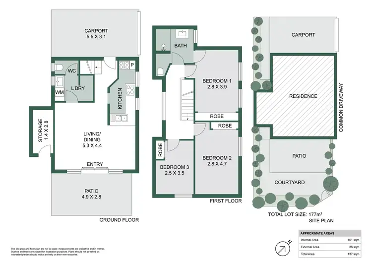 Floorplan of Homely townhouse listing, 1/263 Railway Parade, Maylands WA 6051