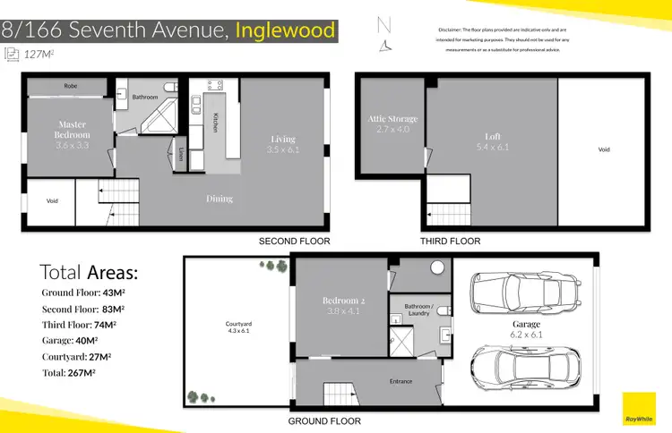 Floorplan of Homely townhouse listing, 8/166 Seventh Avenue, Inglewood WA 6052
