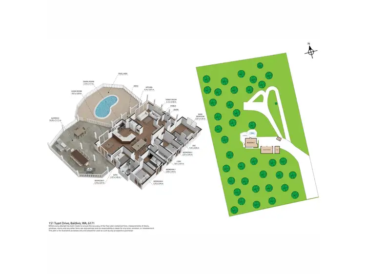 Floorplan of Homely house listing, 151 Tuart Drive, Baldivis WA 6171
