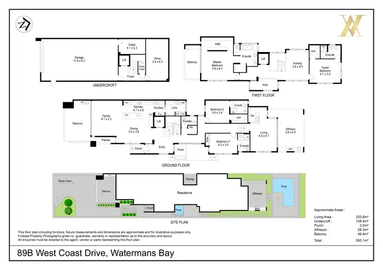 Floorplan of Homely house listing, 89B West Coast Drive, Watermans Bay WA 6020