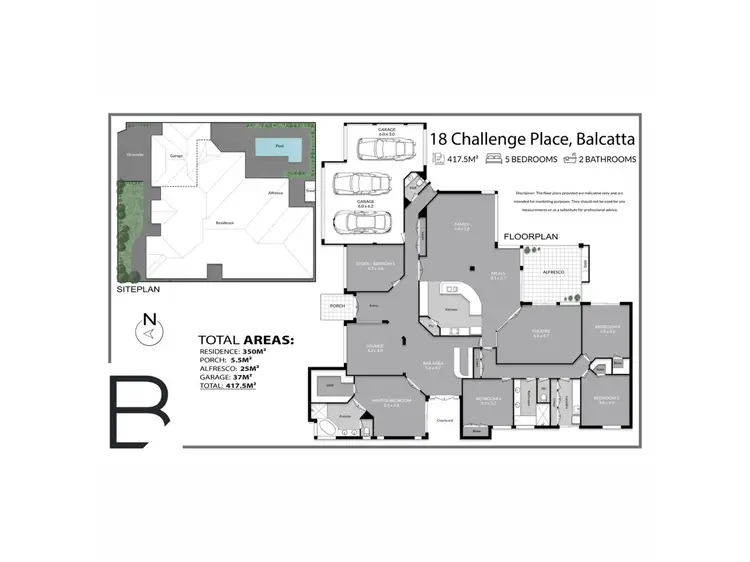 Floorplan of Homely house listing, 18 Challenge Place, Balcatta WA 6021