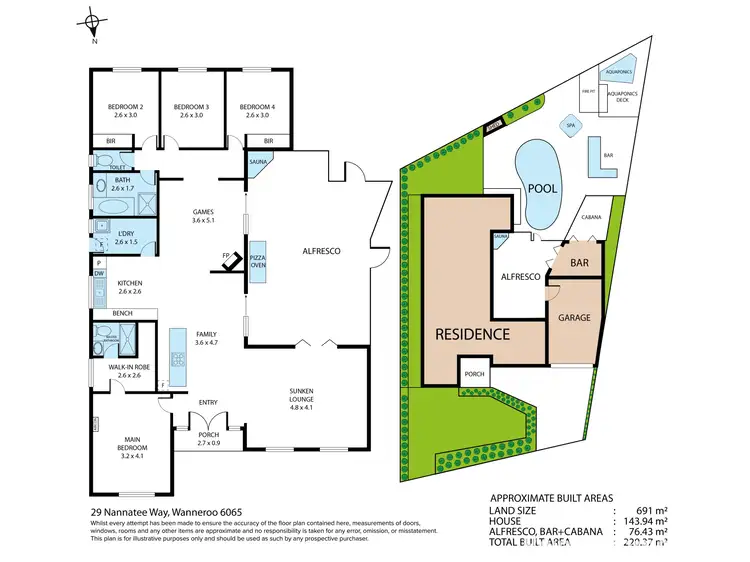 Floorplan of Homely house listing, 29 Nannatee Way, Wanneroo WA 6065