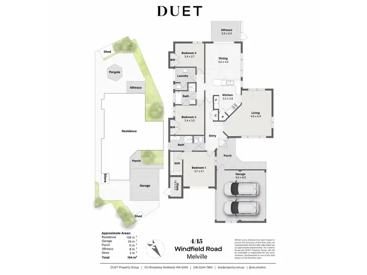 Floorplan of Homely house listing, 4/15 Windfield Road, Melville WA 6156