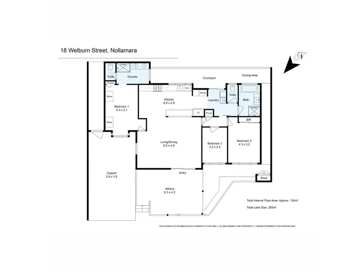 Floorplan of Homely house listing, 18a Welburn Street, Nollamara WA 6061