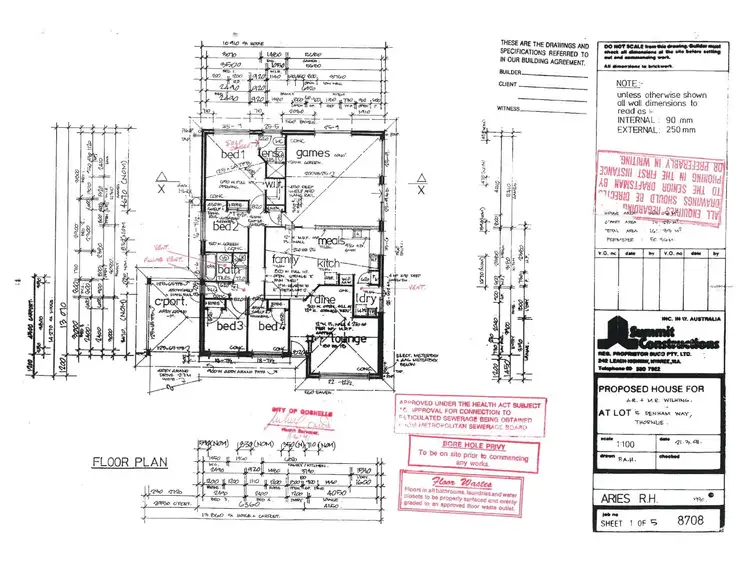 Floorplan of Homely house listing, 14 Denham Way, Thornlie WA 6108