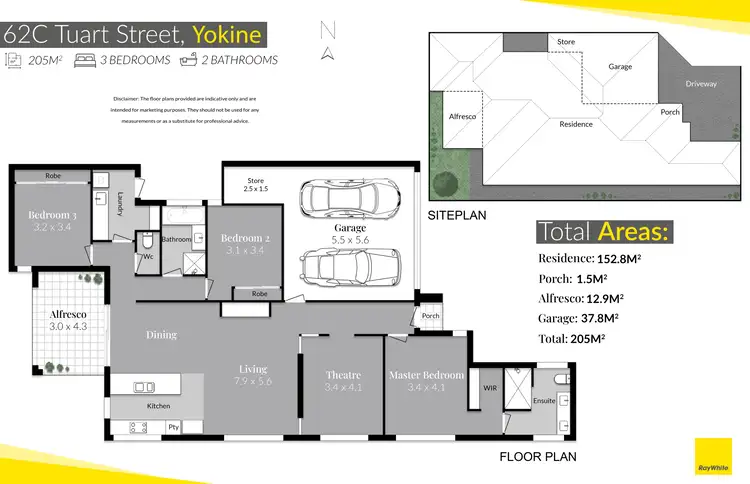 Floorplan of Homely house listing, 62C Tuart Street, Yokine WA 6060