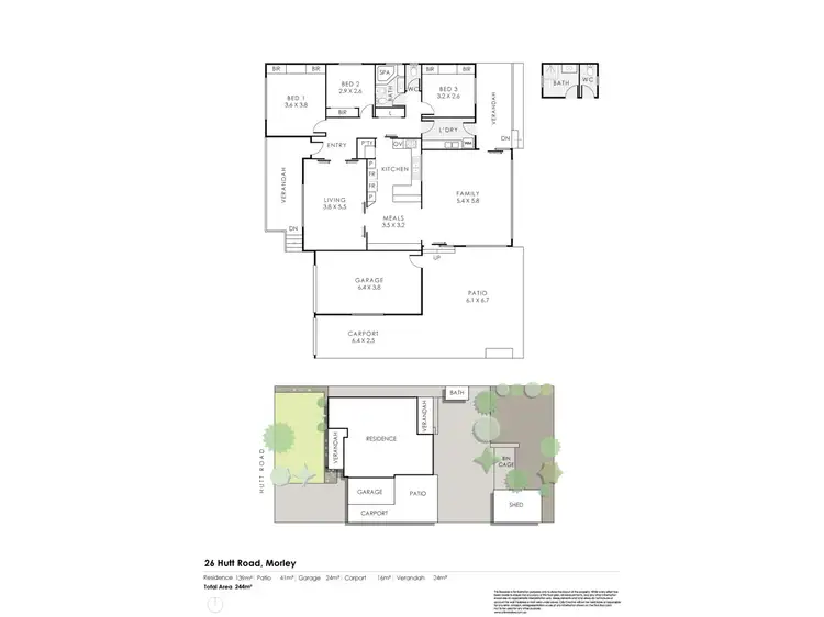 Floorplan of Homely house listing, 26 Hutt Road, Morley WA 6062