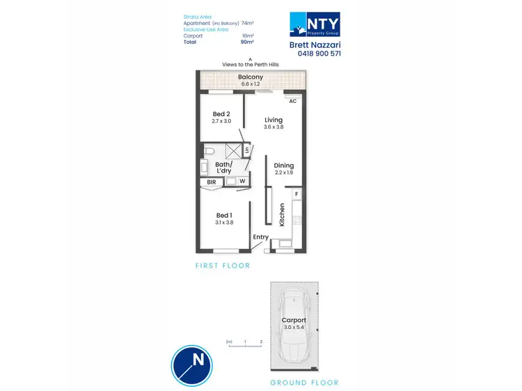 Floorplan of Homely apartment listing, 3/3 Cambridge Street, Maylands WA 6051