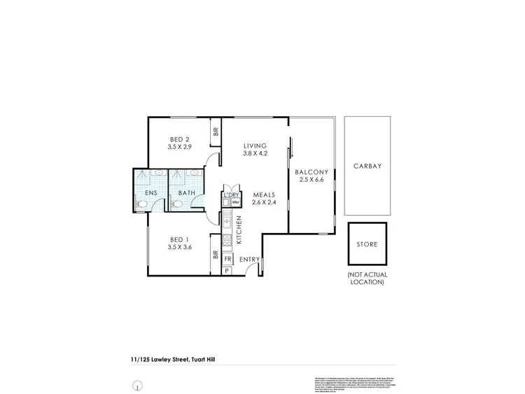 Floorplan of Homely apartment listing, 11/125 Lawley Street, Tuart Hill WA 6060