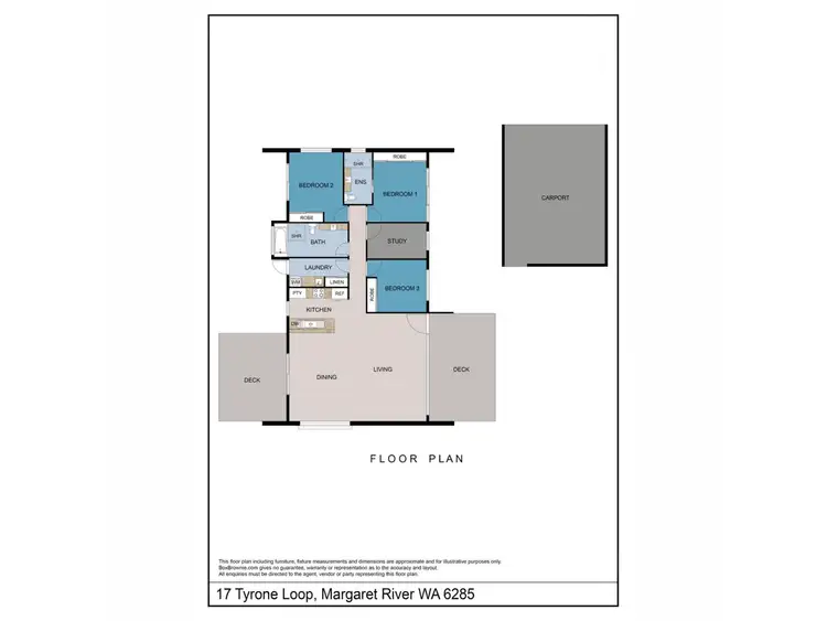 Floorplan of Homely house listing, 17 Tyrone Loop, Margaret River WA 6285