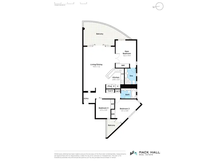 Floorplan of Homely apartment listing, 12/47 Malcolm Street, West Perth WA 6005