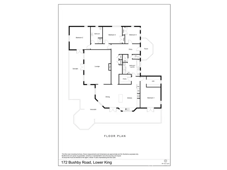 Floorplan of Homely house listing, 172 Bushby Road, Lower King WA 6330