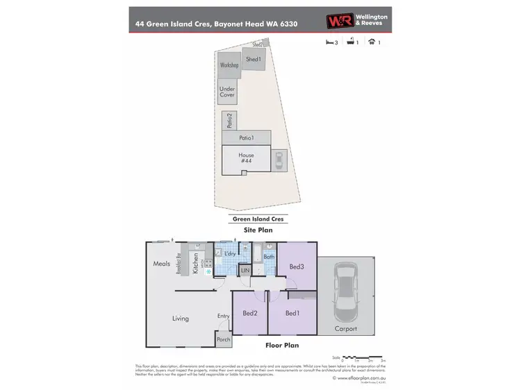 Floorplan of Homely house listing, 44 Green Island Crescent, Bayonet Head WA 6330