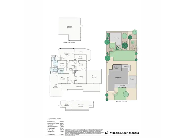 Floorplan of Homely house listing, 9 Robin Street, Menora WA 6050