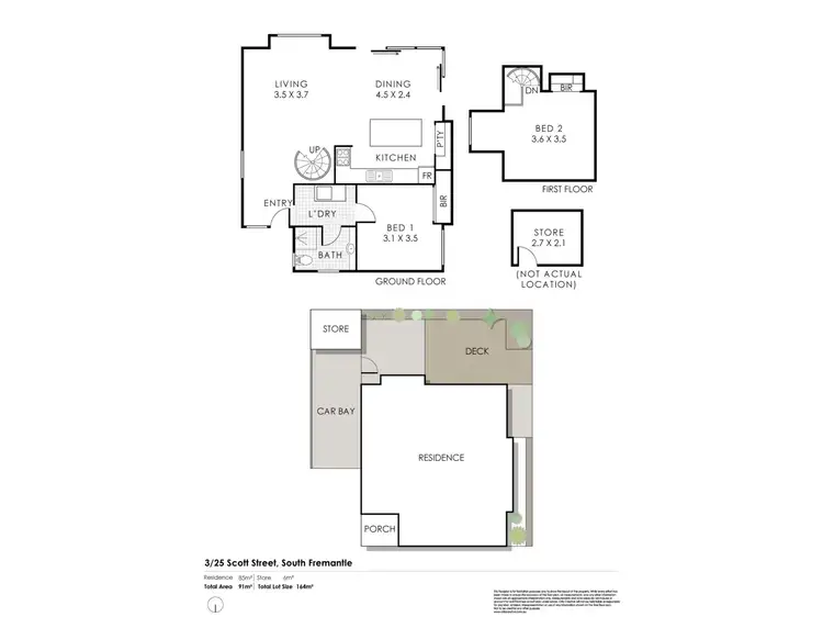 Floorplan of Homely house listing, 3/25 Scott Street, South Fremantle WA 6162