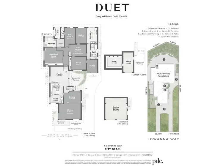 Floorplan of Homely house listing, 6 Lowanna Way, City Beach WA 6015