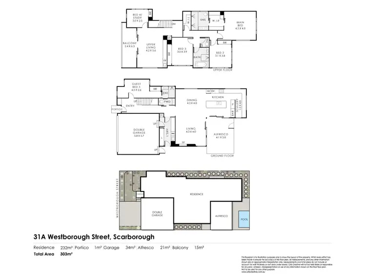 Floorplan of Homely house listing, 31A Westborough Street, Scarborough WA 6019