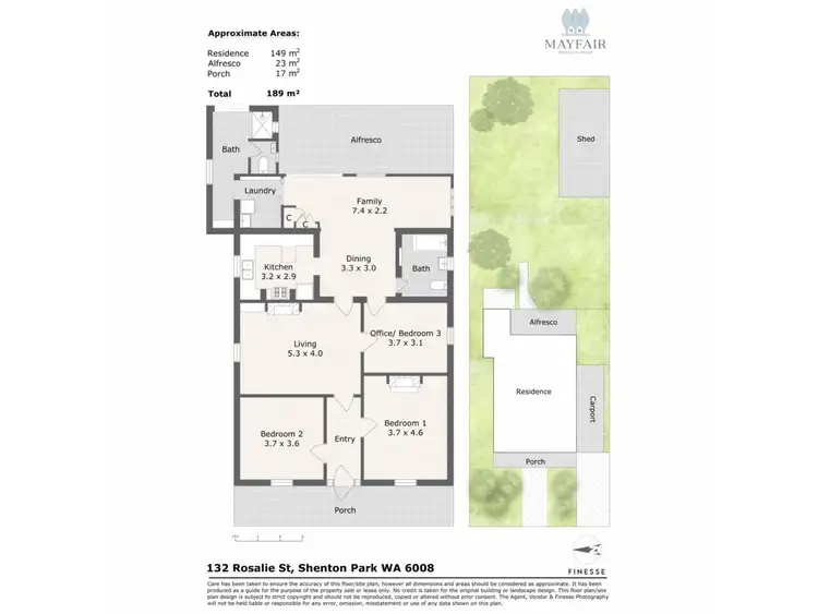 Floorplan of Homely house listing, 132 Rosalie Street, Shenton Park WA 6008