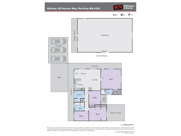 Floorplan of Homely house listing, 80 Hannan Way, Narrikup WA 6326