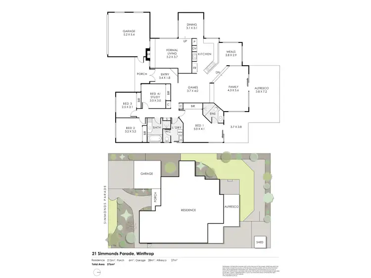 Floorplan of Homely house listing, 21 Simmonds Parade, Winthrop WA 6150