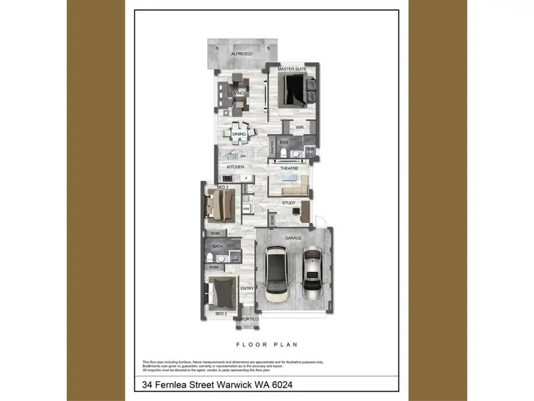 Floorplan of Homely house listing, 34 Fernlea Street, Warwick WA 6024