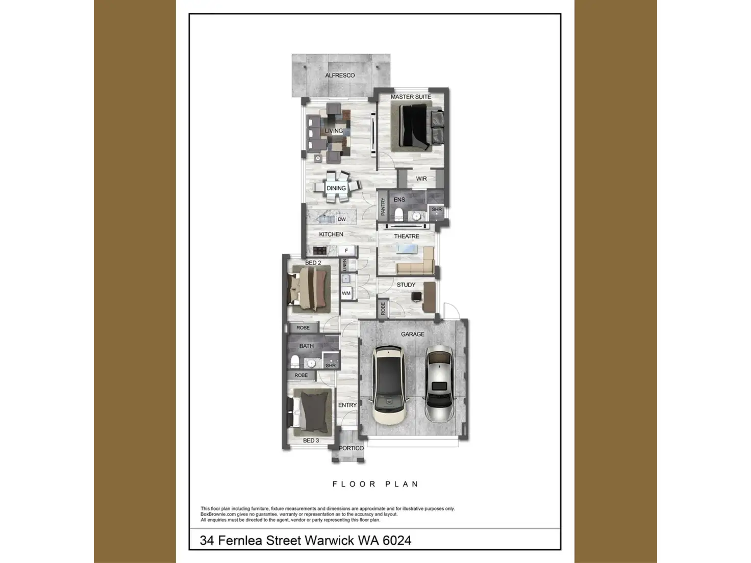 Floorplan of Homely house listing, 34 Fernlea Street, Warwick WA 6024