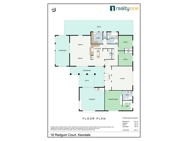Floorplan of Homely house listing, 16 Redgum Court, Kewdale WA 6105