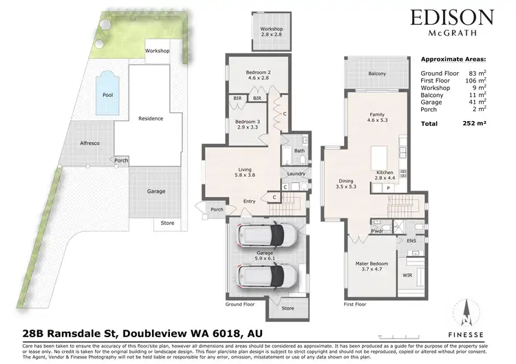 Floorplan of Homely house listing, 28B Ramsdale Street, Doubleview WA 6018